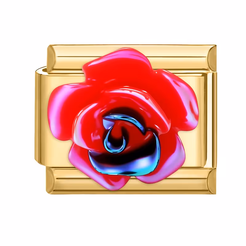 flor-rosa-azul-dourado