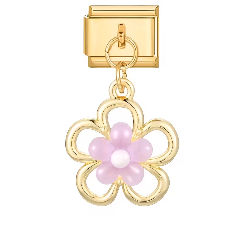 flor-rosa-pendente-dourado